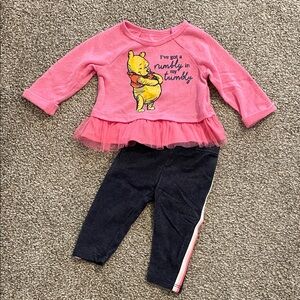 Pink Winnie the Pooh Outfit size 6-9 Months